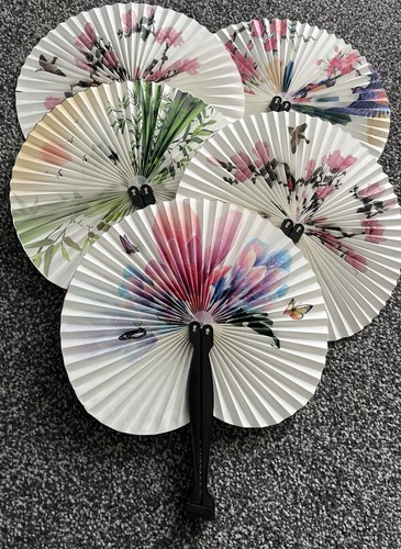 Pretty paper fans with - paper,