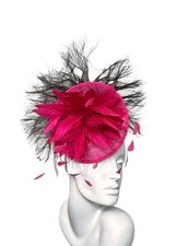 Fuchsia Pink Fascinator/Ascot