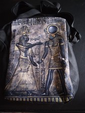 Egyptian Design Midi Shoulder Strap Bag