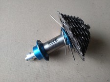 Retro Hope Titanium Rear Hub w/ Freewheel Cassette 32 Hole Spares or Repairs
