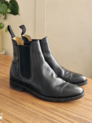 Loake men black leather - men's,