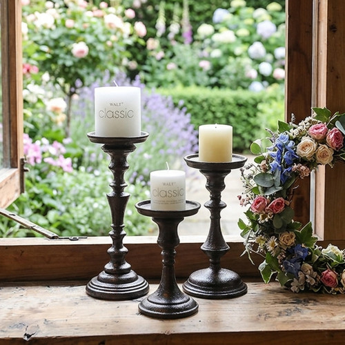 Cast iron candle holder hand - cast,