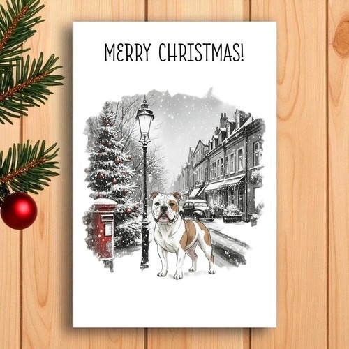 American bulldog christmas - bulldog,