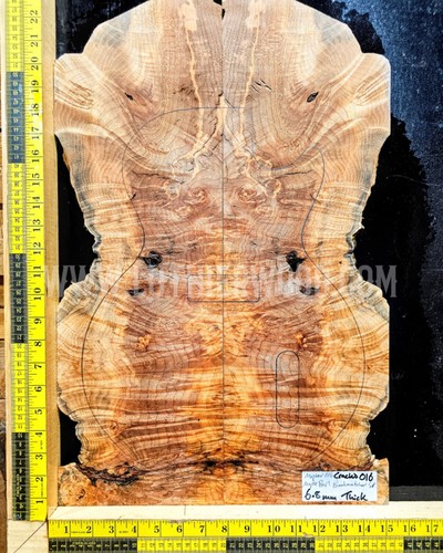 Maple burl guitar top set - burl,