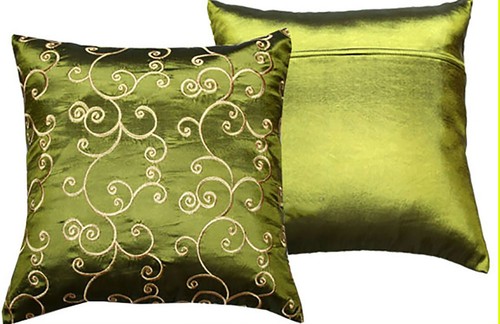 Thai silk decor throw pillow - 2,