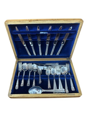 Canteen cutlery silver plated - canteen,
