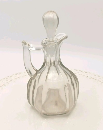 Vintage small glass cruet - vintage,