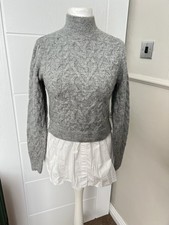 New Look Mock shirt cable knit