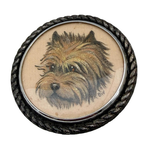 Terrier dog brooch - terrier,