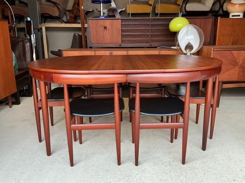 Danish teak extendable dining - teak,