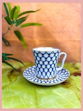 Lomonosov Imperial Porcelain teacup & saucer set, porcelain with 22-karat gold 