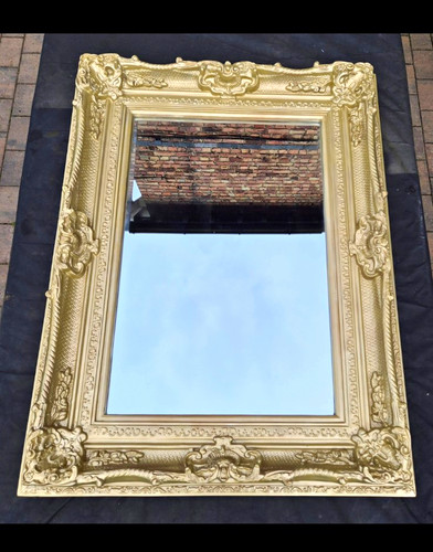 Ornate baroque gold framed - gold,