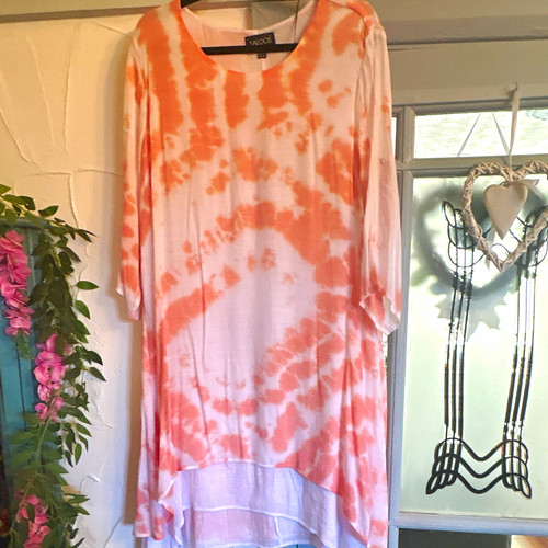 Saloos white orange - saloos, tie