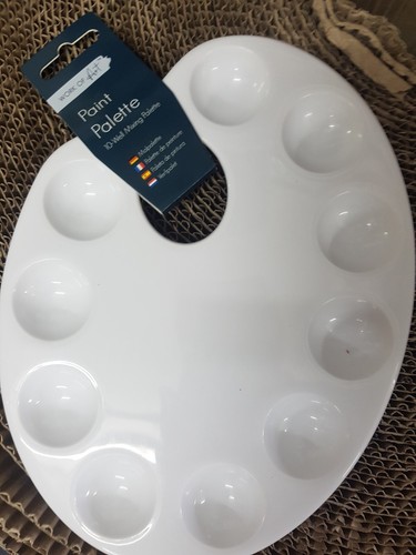 Oval paint pallette - paint,