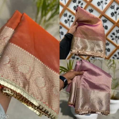 Women tissue saree - tissue,