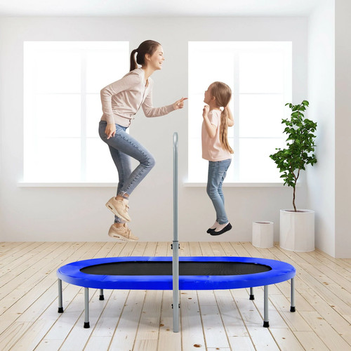 Double folding trampoline - trampoline, with