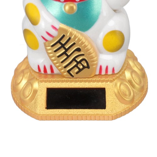 Chinese lucky cat - (white),