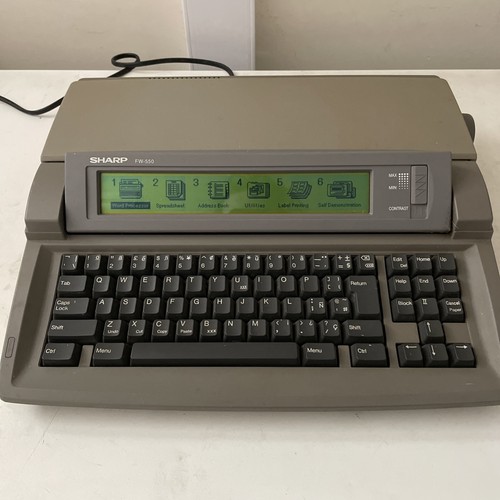 Sharp font writer 550 word - font,