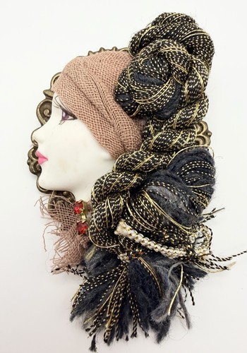 Vintage artisan lady head - vintage,
