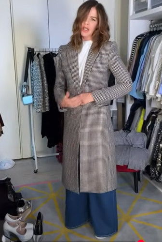 Zara long elegant check - long, plaid