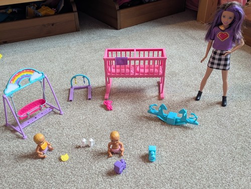 Barbie twin baby - baby, playset