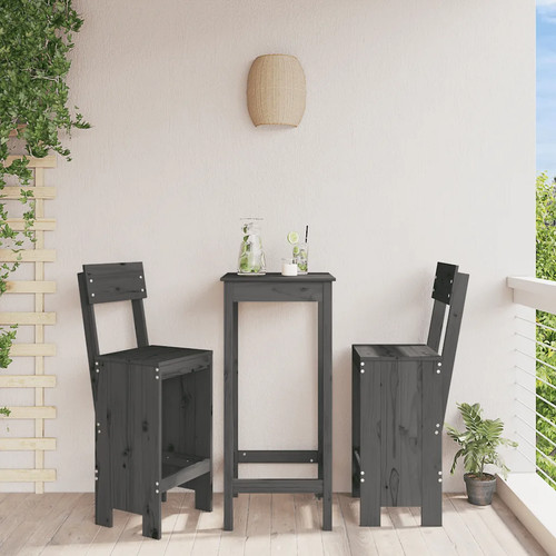 Bar stools 2pc grey solid - stools,