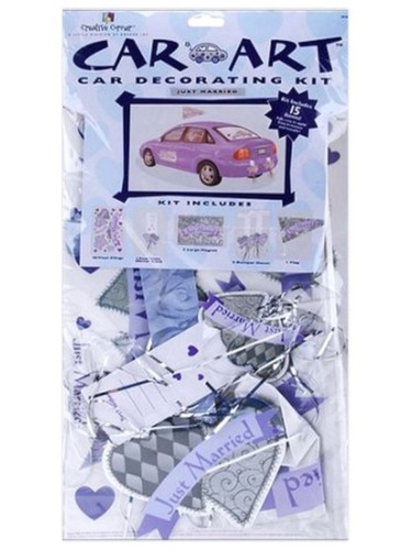 Just married piece car art - married, 15