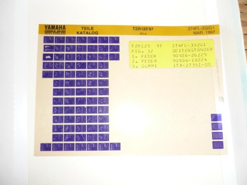 Yamaha parts catalog tzr125 - yamaha,