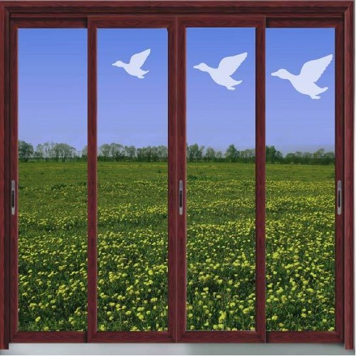 Flying ducks vinyl etch - ducks,