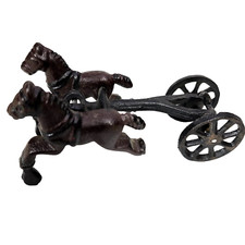 Antique Cast Iron Horses Pull