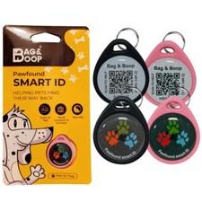Dog ID Tag | Cat ID Tag |  QR Code & NFC Chip| No Subscription Fees