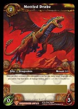 World of Warcraft WoW Worldbreaker Single Mottled Drake Unscratched Loot Card