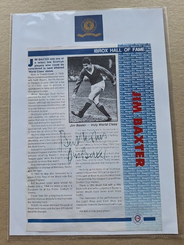 Jim baxter rangers - rangers, legend