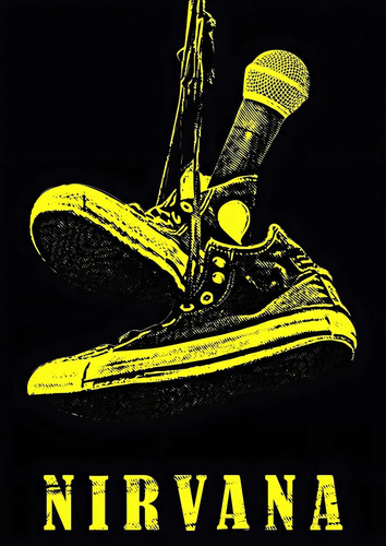 Nirvana poster converse - nirvana,