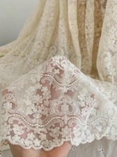 Vintage Cream Apricot Cotton