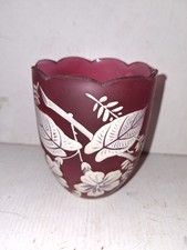 Thomas Webb 1890s Fairy Lamp