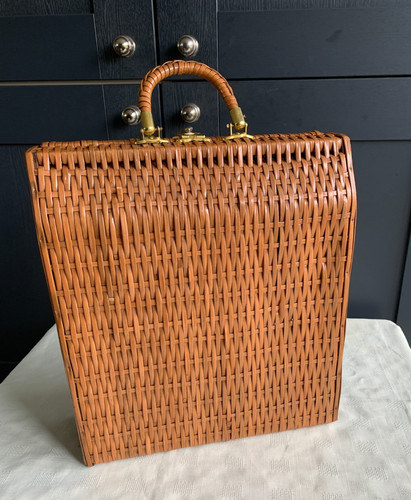 Vintage 1960 wicker triple - vintage,