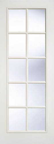 White moulded 10l glazed - white, sa