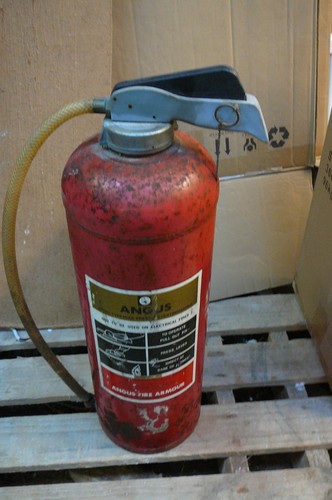 Vintage fire extinguisher - , red