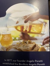Angelo Poretti Birrificio Carafe Italian NEW IN BOX Empty Glass