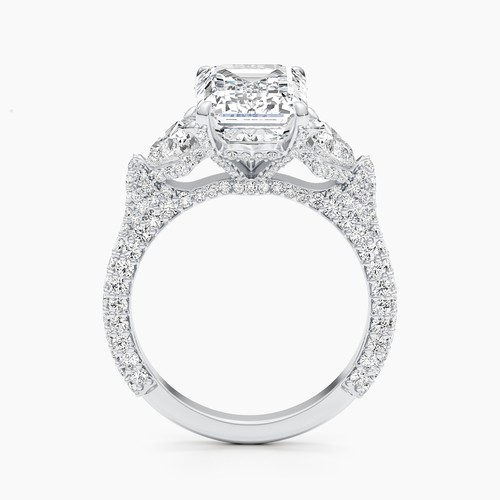 Diamond emerald ring vs1 igi - ring,