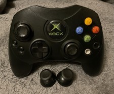 Official Black Original OG Xbox Controller S + Spare Analogue Sticks