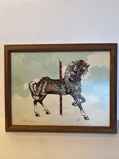 H. Hargrove Signed Carousel