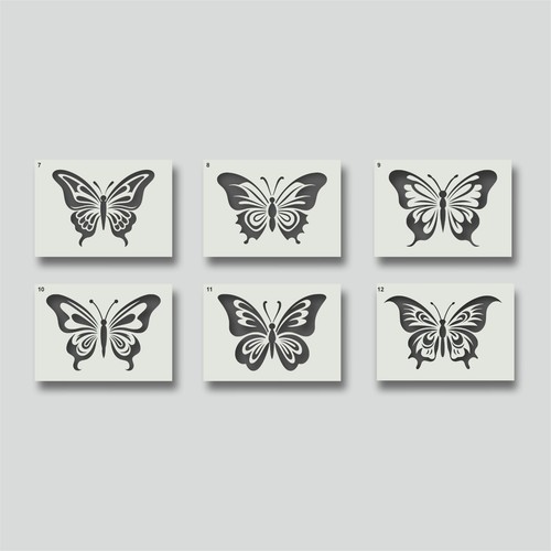 Butterfly stencils for home - butterfly,
