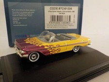 Chevrolet Impala convertible - hot rod - Yellow 1/87 American cars