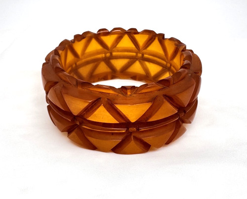 Vintage 1950s deeply carved - deeply,