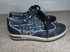 Ruby Shoo Black Brogue Flat