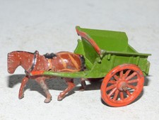 Britains Liliput Horse Drawn Farm Wagon green OO scale