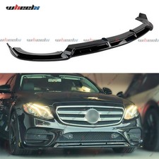 FOR MERCEDES E CLASS W213 A238 C238 BBS F1 LOOK FRONT SPLITTER LIP GLOSS BLACK