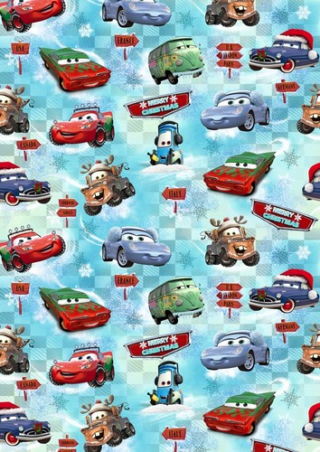Disney cars christmas wrapping - cars,